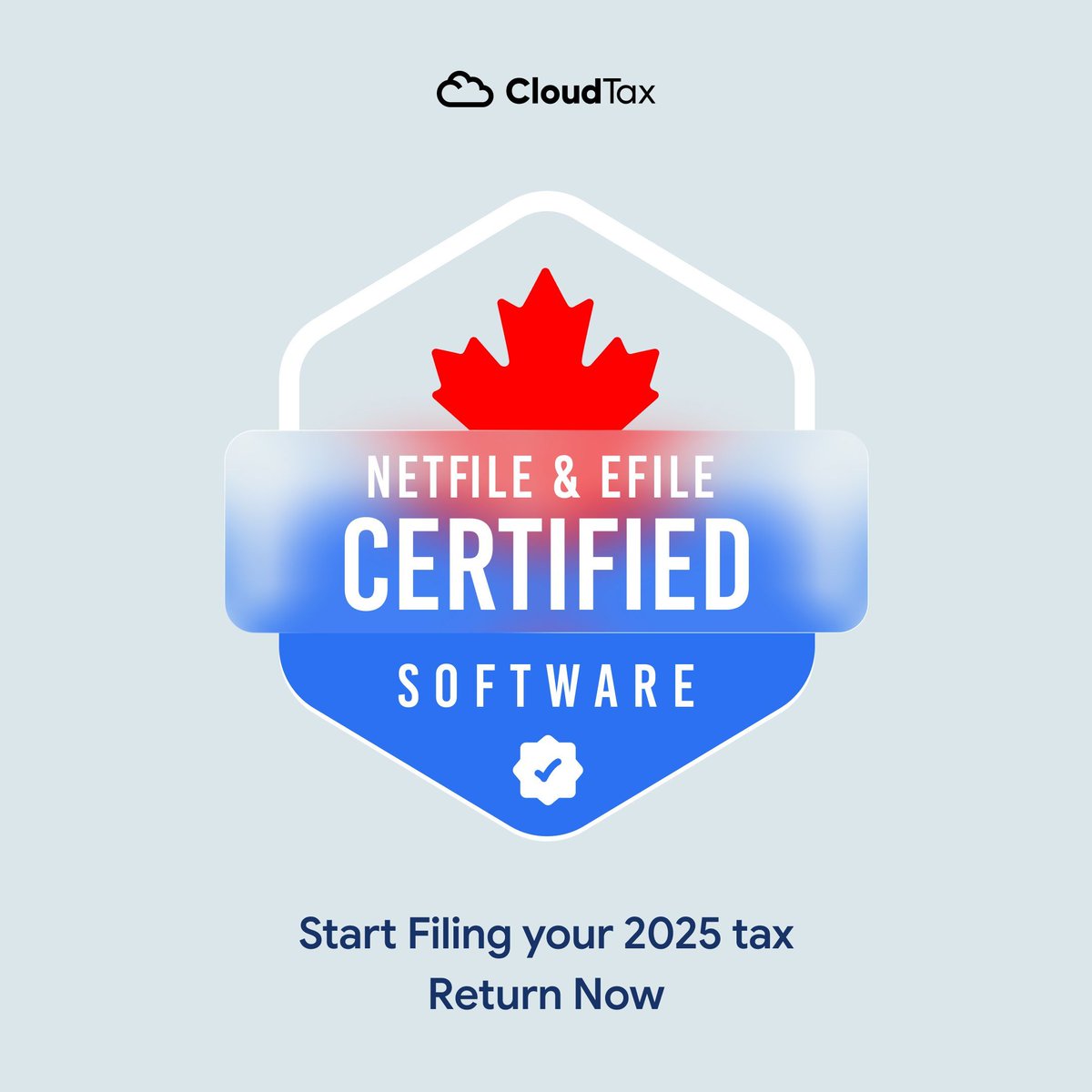 CloudTax is officially NETFILE &amp; EFILE Certified for 2026.

That means our platform has passed CRA validation for secure electronic tax filing across Canada.

Certified. Compliant. Ready.

Tax season starts with confidence.

#NETFILE #EFILE #CRA #TaxSeason #CloudTax