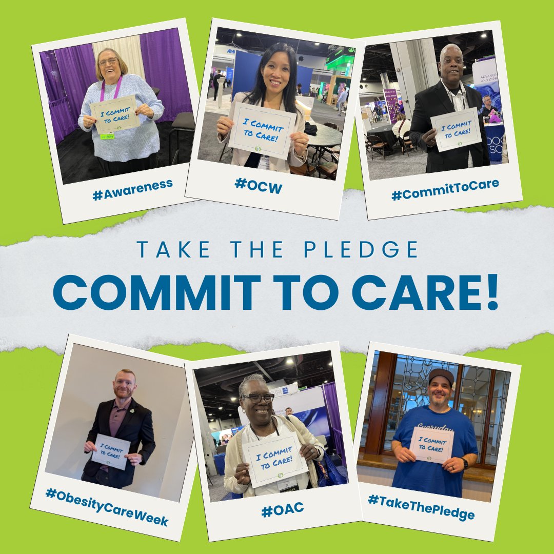 ObesityAction's tweet photo. Awareness changes outcomes. OAC works to shift the conversation around obesity from blame to understanding, grounded in science and lived experience. We’re proud to support #ObesityCareWeek and efforts that promote dignity, respect and better care for people living with obesity. Take the pledge early and commit to care: https://t.co/NilFxpL7tH

#CommitToCare #Awareness #OAC