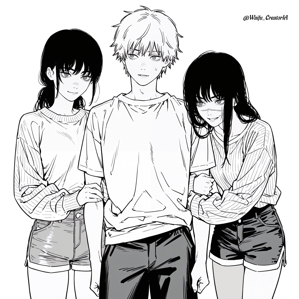 Waifu_CreatorIA's tweet photo. What do you think will happen in tomorrow's episode? Will Yoru like Denji again? #chainsawman229 #yoru #asaden #csm229 https://t.co/8CX0Doxhd4