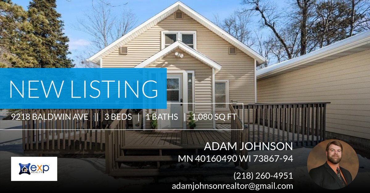 superiorman01's tweet photo. 📍 New Listing 📍 Take a look at this fantastic new property that just hit the market located at 9218 Baldwin Ave in Solon Springs. Reach out here or at (218) 260-4951 for more information

Your friend in Real Estate! https://t.co/G2uaKOpppG https://t.co/CgY2zIoZbg