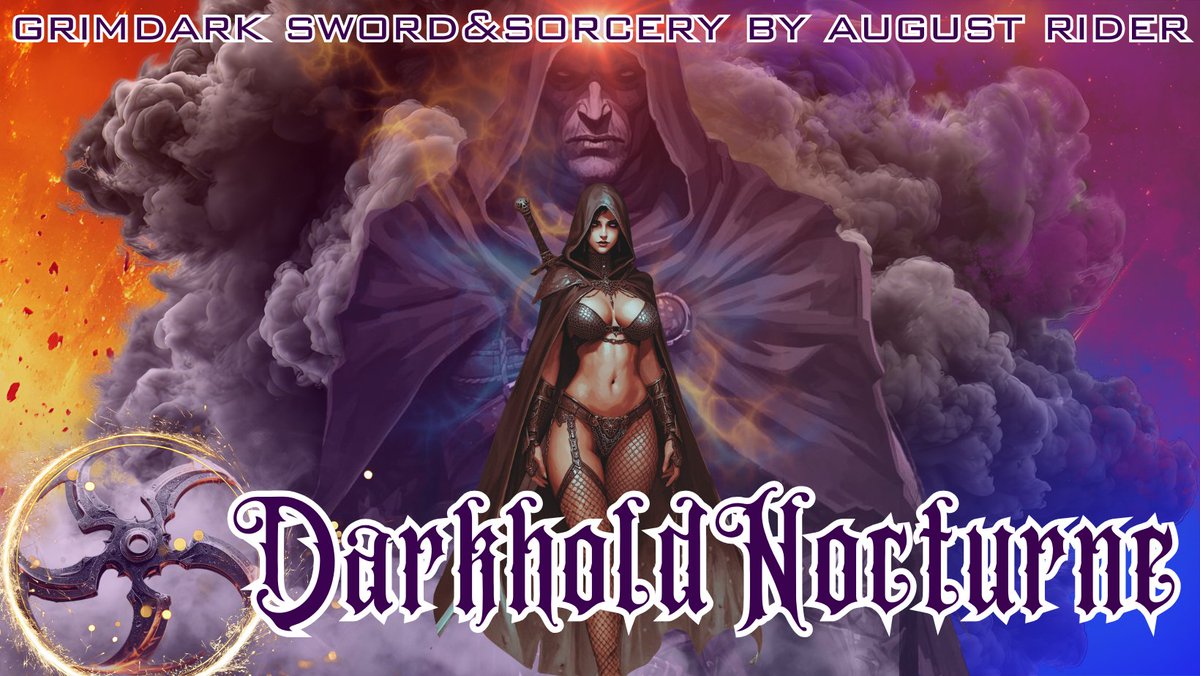 Cthulhu_Coffee's tweet photo. #grimdark #swordandsorcery

Darkhold Nocturne is a grimdark sword & sorcery novella.

Darkhold Nocturne is much like Earth, but it's a dying world, no longer rich in resources--especially metal--used to forge weapons which have kept the nine houses in check. 

With the demise of the Dark Emperor all the nine houses are rise up, fighting for survival. It is war!

House of the Scythe, is under attack as all houses vie for power, for not to fight is to be crushed underfoot.

In a dying-sun world of rust and ruin, where the last free citadels cling to crumbling cliffs, one battle-scarred sorcerous scholar becomes a seeker of The Lost Scrolls of the Spider Prince and  descends into the sunken Lost Library of Alexandros to claim—or destroy—a throne that devours its heirs. 

•A rooftop chase amidst the spires of Phanteros

 •Sorcerous betrayal—and revenge!

•Nine siblings clashing for a  vacant throne 

•A prison break in a meteor storm 

•A demonic weapon made from a fallen meteorite—cursed steel that screams for blood. The Demon Glaive dominates the wielder’s flesh with black demonic scales, it grows every day taking over the cursed wielder.

•Low magic, high violence, zero redemption

Amidst the decadence and decay of Darkhold Nocturne a the Spider Prince is framed and imprisoned in a great black tower by the sea, but on one fateful night the Lucifer Stones bombard the city.

He escapes and seeks the Scrolls of the Spider Prince, a treatise on sorcery, espionage, and battle so that he may exact revenge on his scheming brother, Scorpios--the one who had him imprisoned. 

The scrolls lie in an old library turned dungeon, now sunk in the shifting sands of a great desert. There they lie, guarded by She Who Must Be Obeyed, the white spider goddess.

Within the scrolls are a demonic rite to merge oneself with the Gauntlet and the Glaive, a powerful, screaming, metallic weapon possessed by a demon that must be paid in blood.

The prince races to save his old love, Lady Scarlet, before she too falls prey to the poison of Scorpios and before the power of the Demon Glaive overtakes him completely!