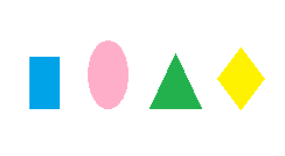 look at these random shapes