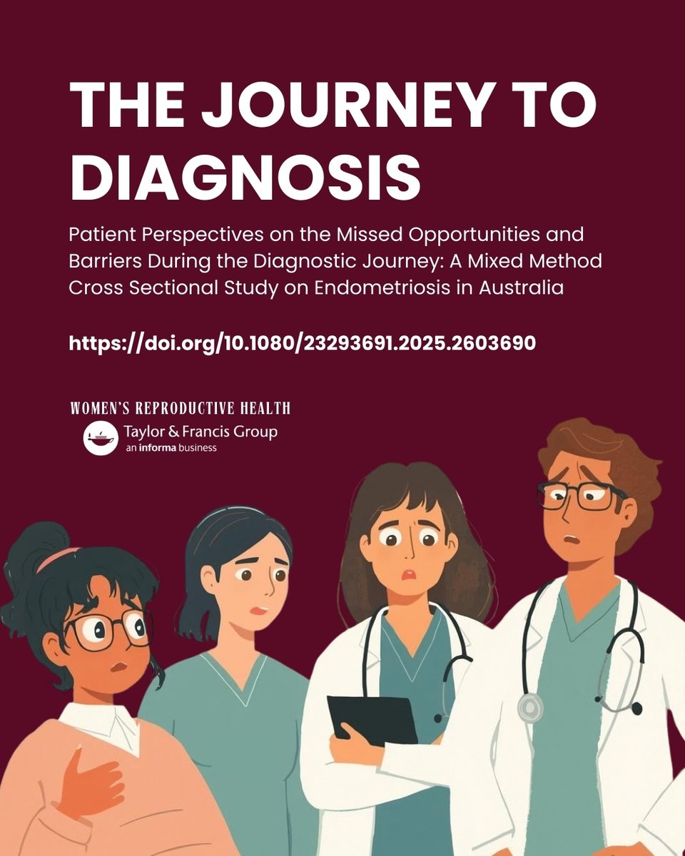JaneUssher's tweet photo. Endometriosis diagnosis in Australia takes 8.5 years on average. A new study highlights patient dismissal, lack of awareness, and missed chances for holistic care. Strengthening communication & self-advocacy is crucial.
https://t.co/KRsGAj9Avp
#Endometriosis #WRH https://t.co/1sejGZczPA