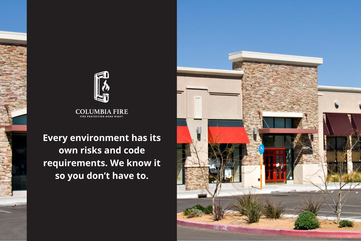 ColumbiaFire's tweet photo. Property managers and business owners alike trust Columbia Fire to keep their buildings up to code and protected year-round. From retail outlets to multi-family residential properties, our fire protection services help safeguard people and property. 👉 https://t.co/Y88sOsquAK https://t.co/kVgCyLjZ6x