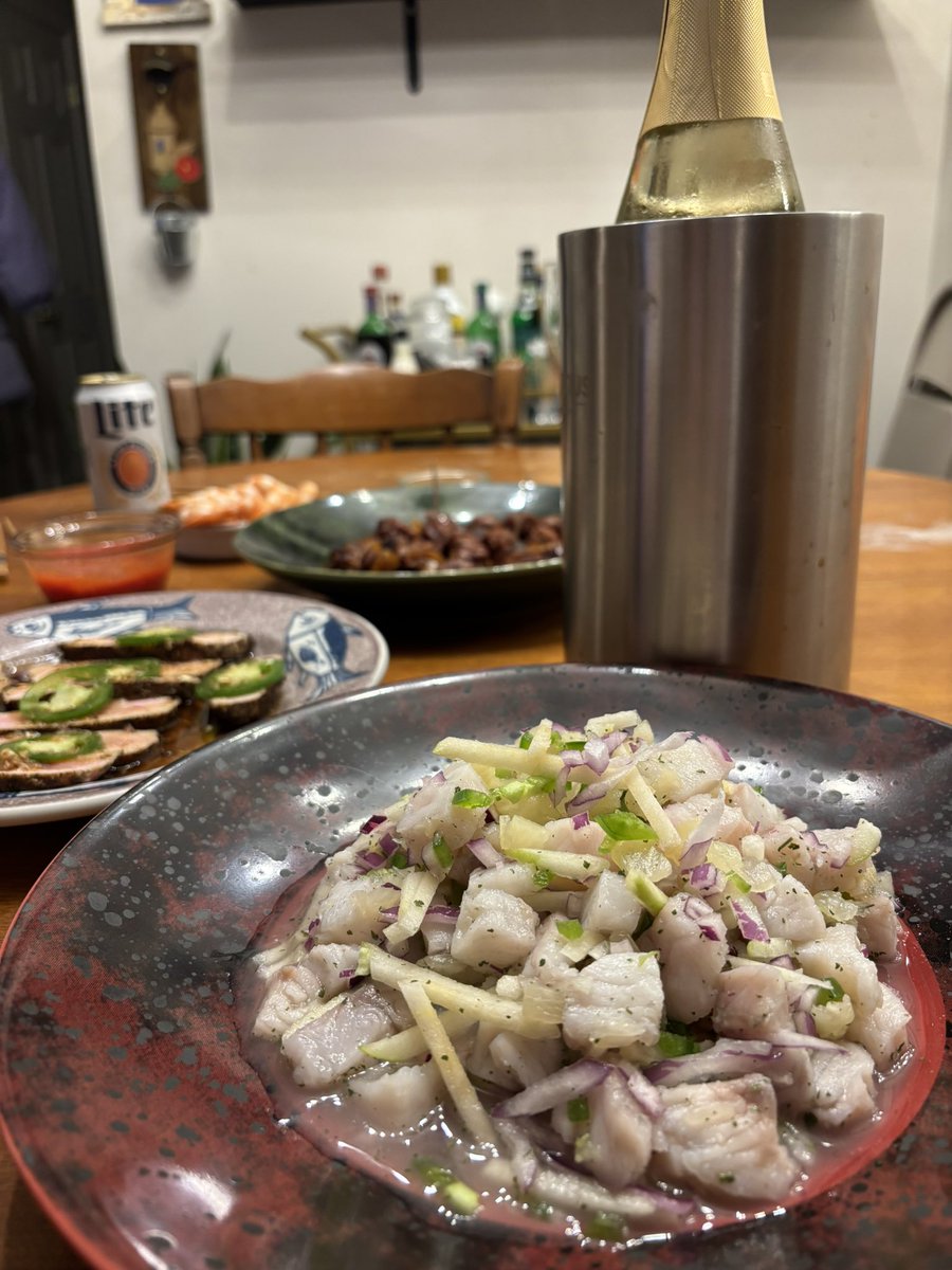 DanceTaubyDance's tweet photo. I have to say my snapper green apple ceviche was the star of the show. https://t.co/okYW19l5m4