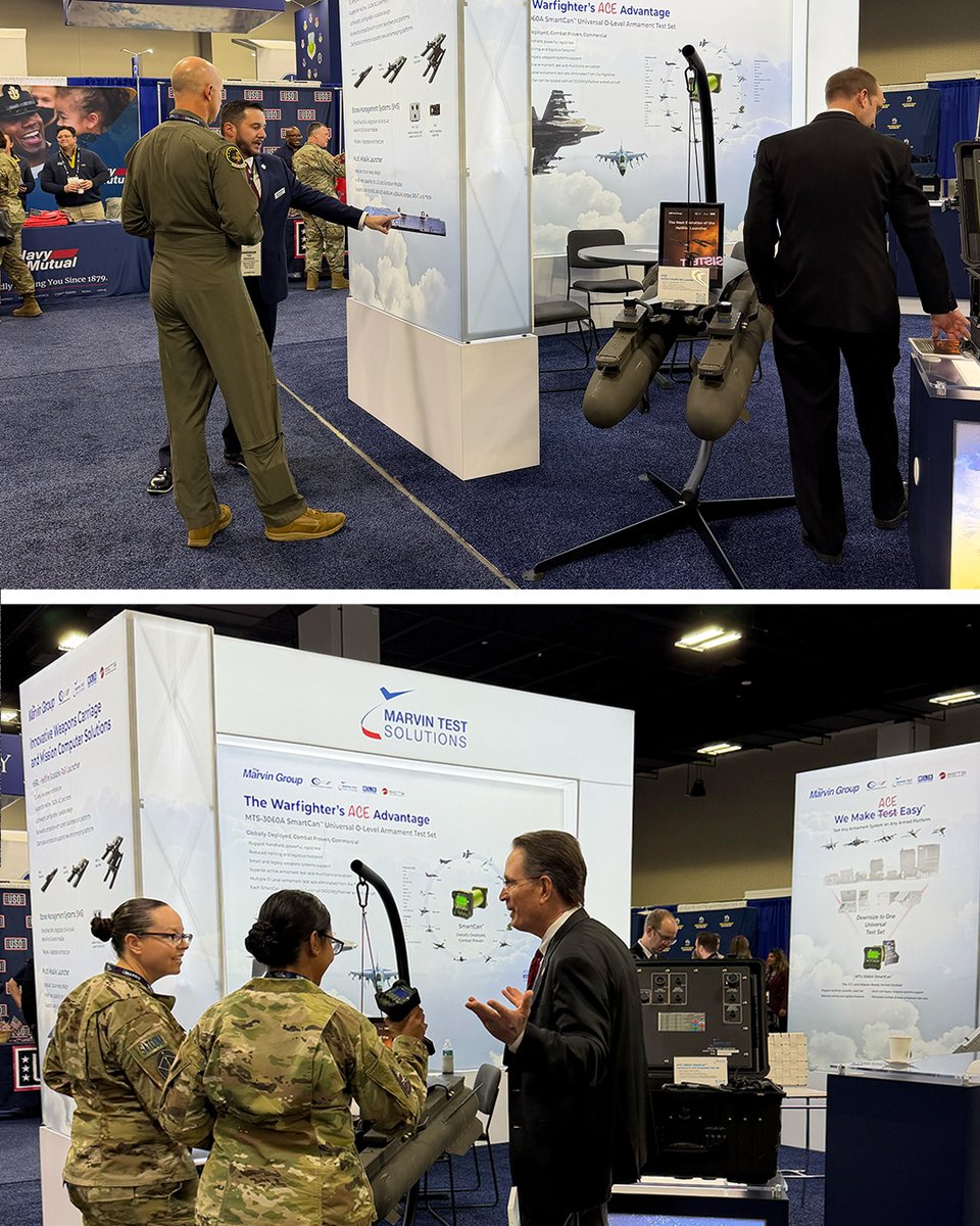 MarvinTestSoln's tweet photo. The AFA Warfare Symposium is underway! Visit us at Booth 317 to learn how we make test easy from the flightline to the depot. https://t.co/SLzdHG7RRl