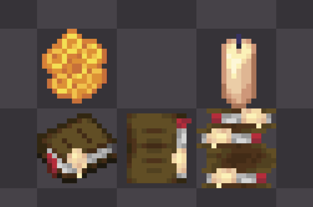 Nopeable_'s tweet photo. Finishing off the basics of wax, Wax Sealed Books! A new type of book that can be crafted by combining a book and a honeycomb. These placeable, sealed tomes are amazing decoration for any candlelit libraries or quiet studies!

#minecraft #pixelart https://t.co/hgfmKf5EBT