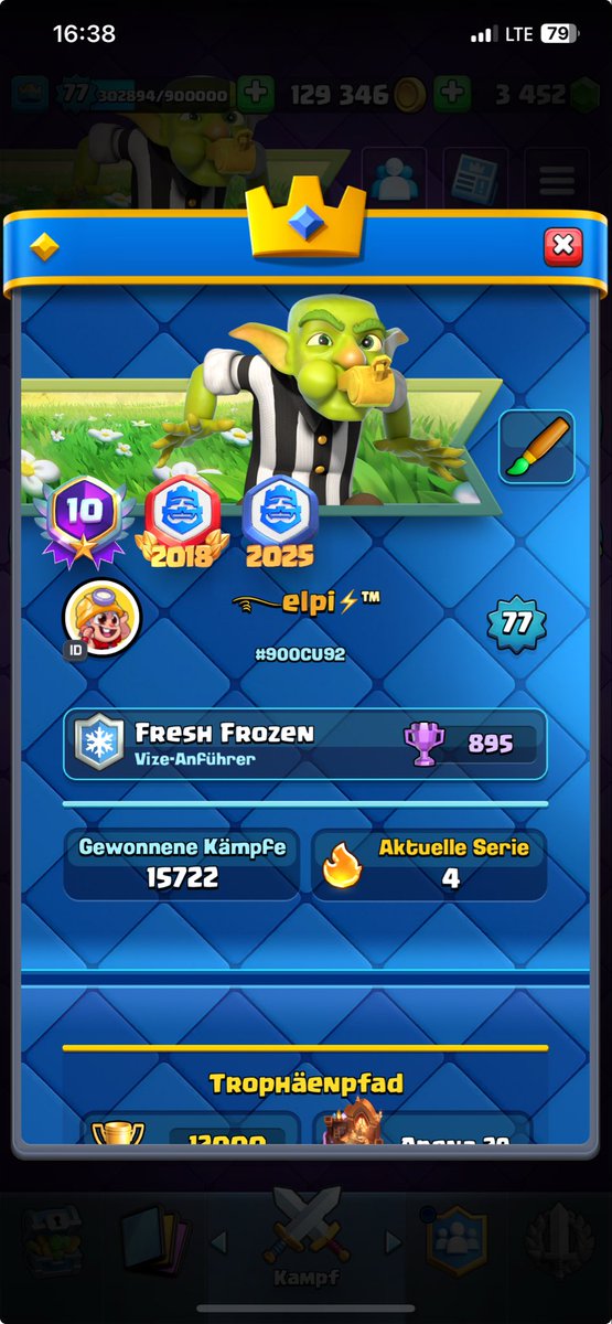 Real_elpi's tweet photo. legends never die @ClashRoyale 

10 years bagde🏆 https://t.co/cZmxx7OBFa