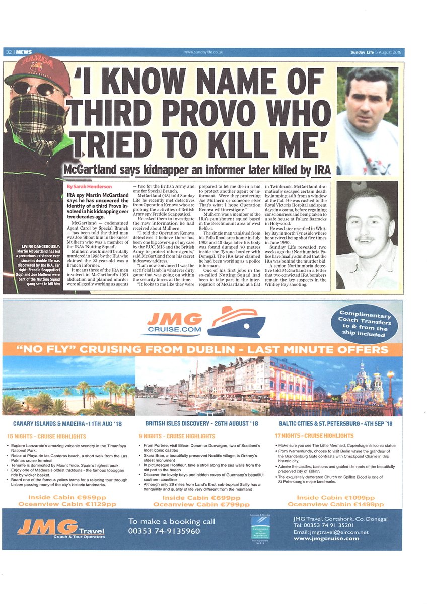 <a href="/RupertLowe10/">Rupert Lowe MP</a> Would you, Restore Britain support an Independent Public Inquiry into decades of State Collusion in terror, with terrorists informers &amp; decades of cover ups. 
I was an agent of the state who was inserted into IRA by RUC/MI5. RUC/MI5 set me up for IRA kidnap &amp; murder