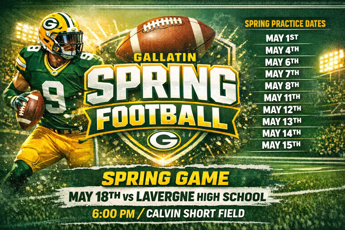 Gallatin Green Wave Football tweet media