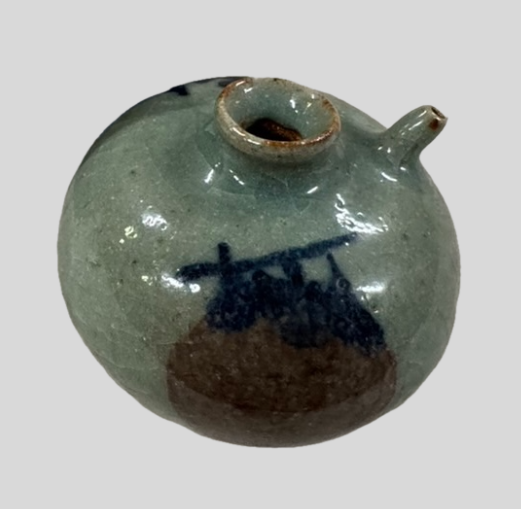 買取実績：銅彩 柿文 水滴】 書道具のなかでも愛好家の多い「銅彩柿文