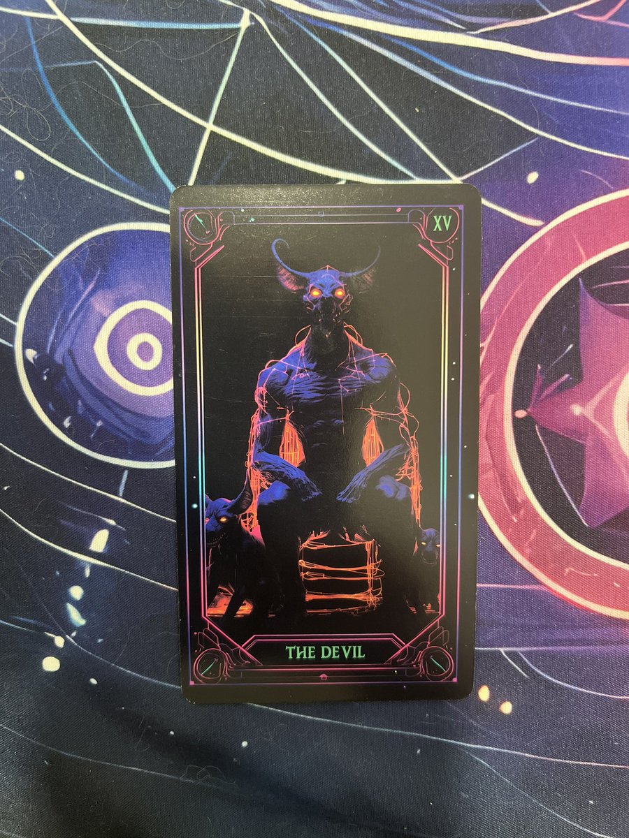 mikaellawitch13's tweet image. And in the end - who is the Devil or who you think is the Devil ? I was just today remembered of the movie the Devil wears Prada. Walk like you own it. Even if feels like Hell, walk like you are the owner of it. Flip the game. 
#tarot #cards #devil