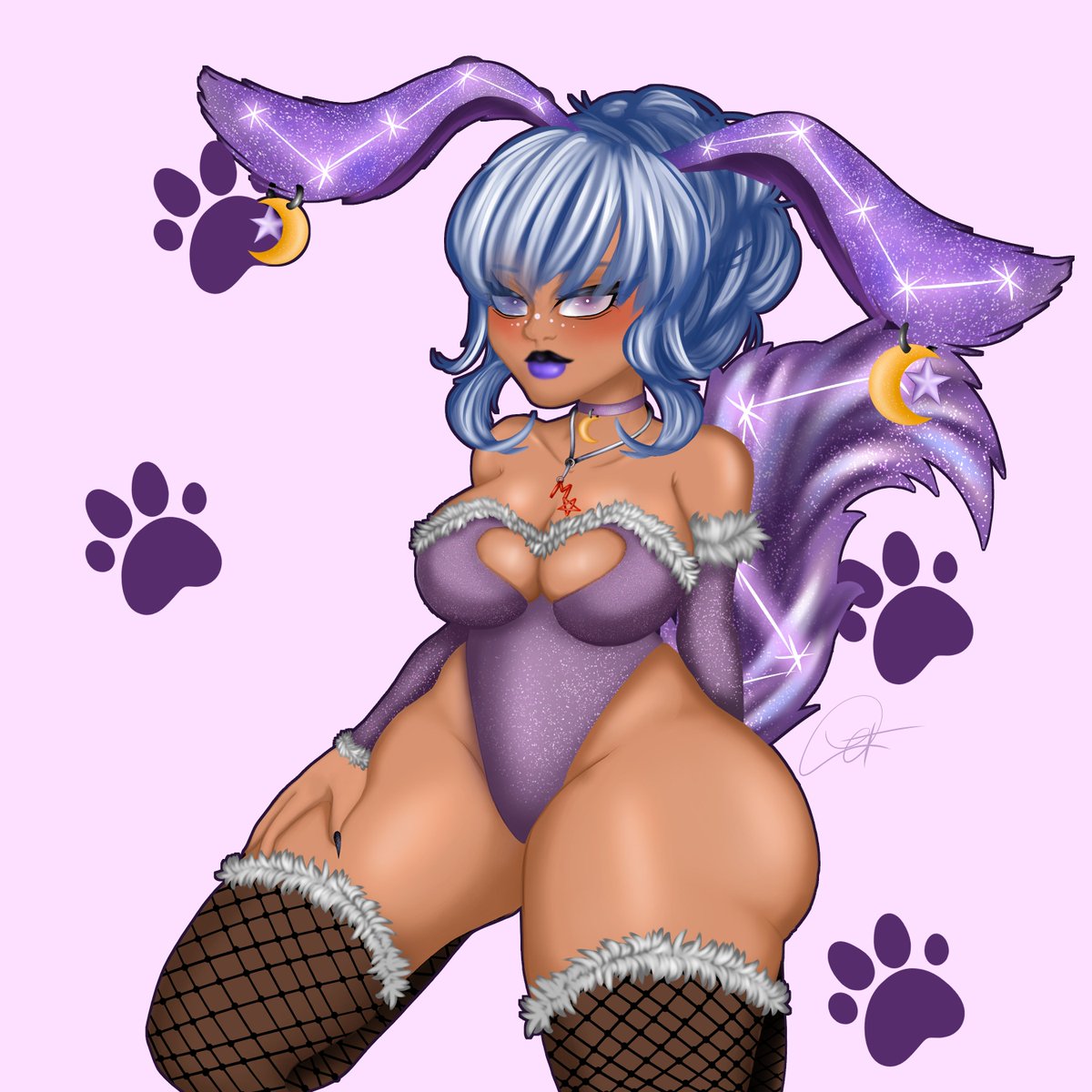 Took a while to finish since I haven't drawn in almost a year... but here's some artwork of mah kweeen Akiii 
check her out over at twitch.tv/akibunn