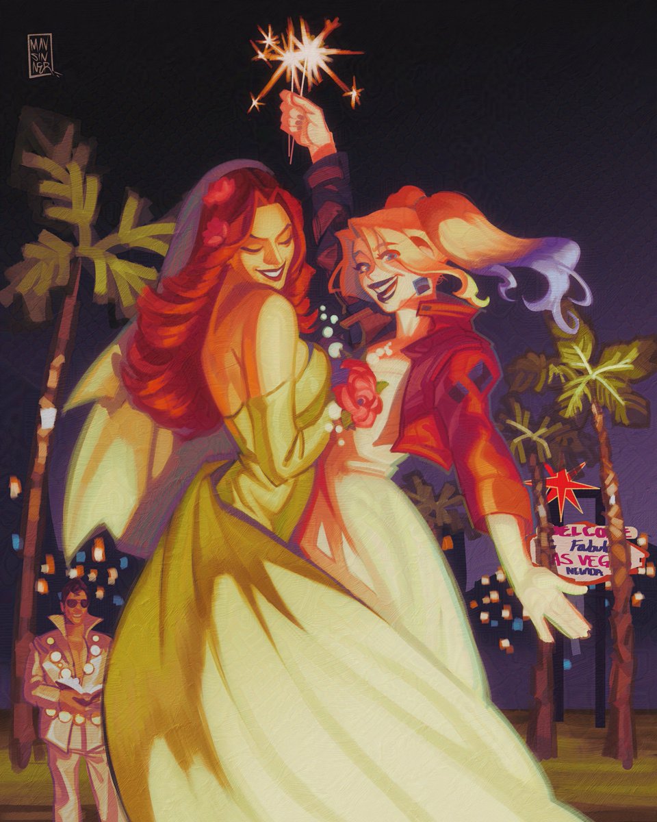 my babies on their wedding #harlivy #harleyquinn #poisonivy #dccomics