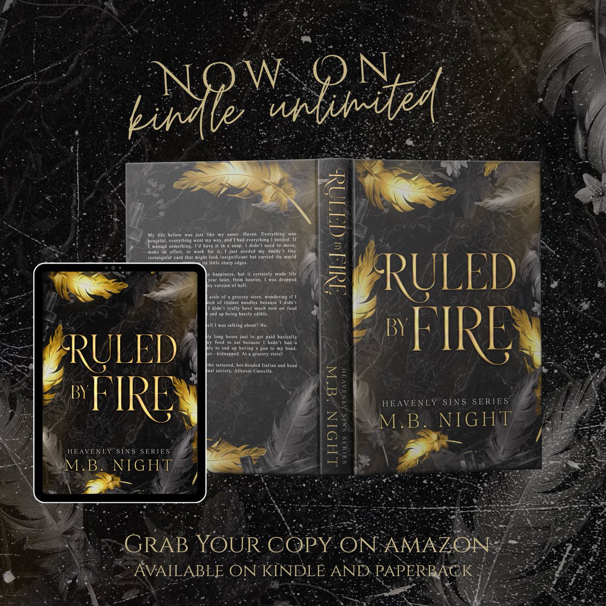 MsButterfly's tweet photo. My first dark romance novel, Ruled by Fire is available to read for free on #kindleunlimited 🖤

Kindle and paperback edition
𝐆𝐄𝐓 𝐘𝐎𝐔𝐑 𝐂𝐎𝐏𝐘 𝐇𝐄𝐑𝐄: https://t.co/wtrMaupbiQ

©️Arts by DreiArts

#kindle #darkromancereads #bookrecommendations #bookrecs https://t.co/lz8nV4Salg