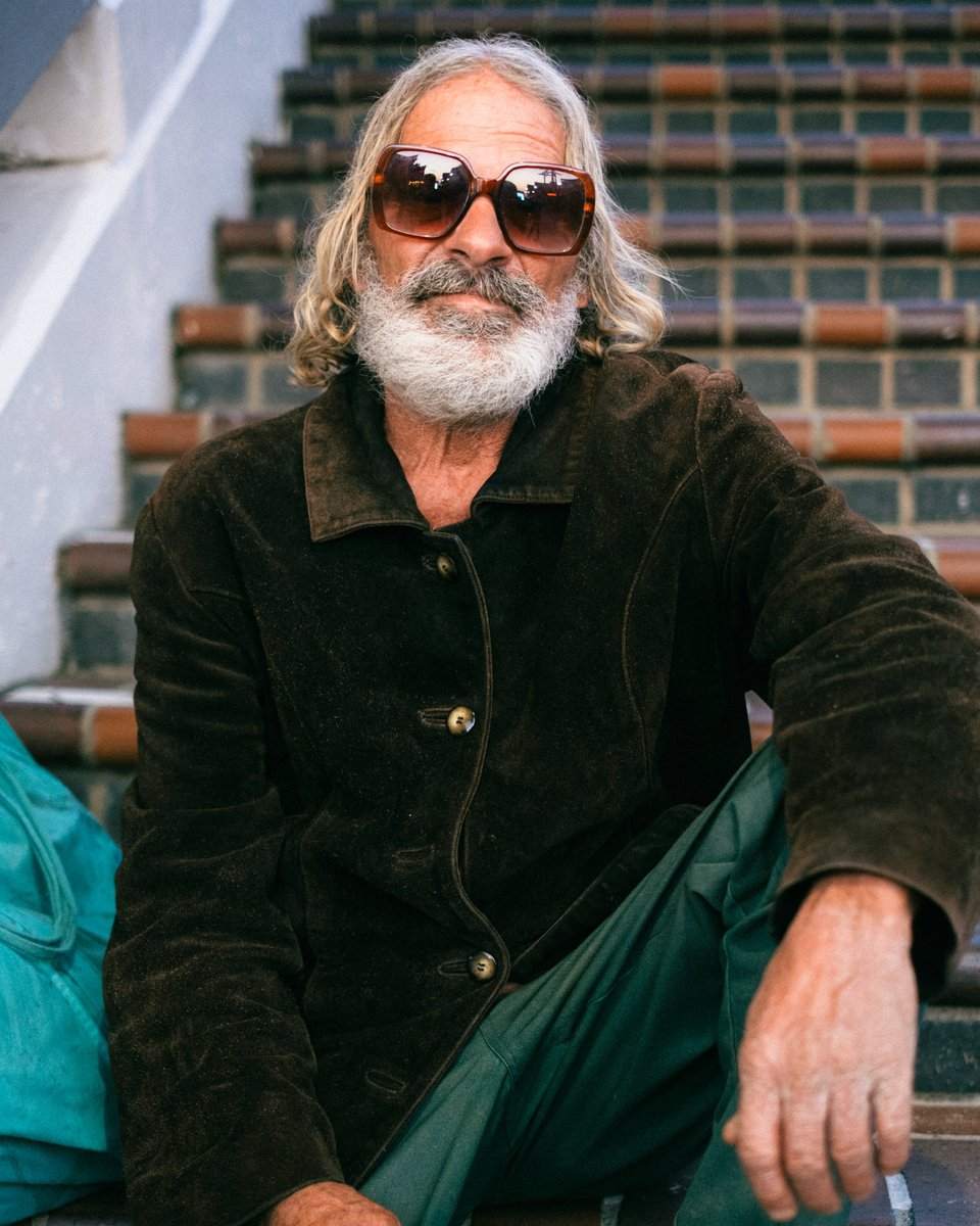 realharrydavis's tweet photo. Will, Redondo Beach, 2026 -- I walked up and asked this stylish stranger if I could take a few pics. https://t.co/0GnxBVMQs2