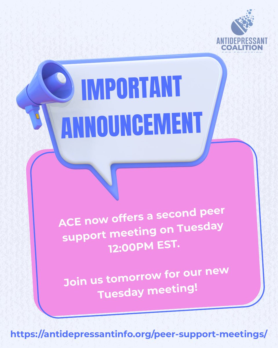 Antidepressant Coalition for Education tweet media