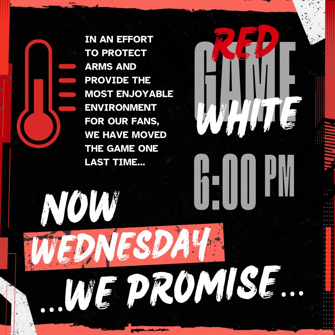 southpointeball's tweet photo. 🚨Wednesday… We promise.‼️

Red &amp; White. 6pm

Raffles. Intrasquad. And more. https://t.co/qLvGV5ekfX