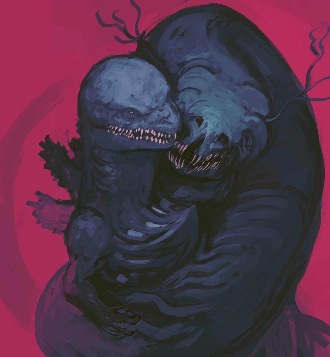 "Blood is in the heart"
More Shin Godzilla and Ellie from Iron Lung.
Such good friends UuU