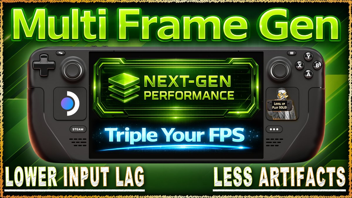 Solid_Esh's tweet photo. Multi Frame Generation on Steam Deck – Full Setup Guide | DLSS Enabler | FSR 4 | SteamOS

✅https://t.co/3NpW1UB4mK

#SteamDeck #DLSS #FrameGeneration #PCGaming #HandheldGaming #GameOptimization https://t.co/cJZsOPjTPj