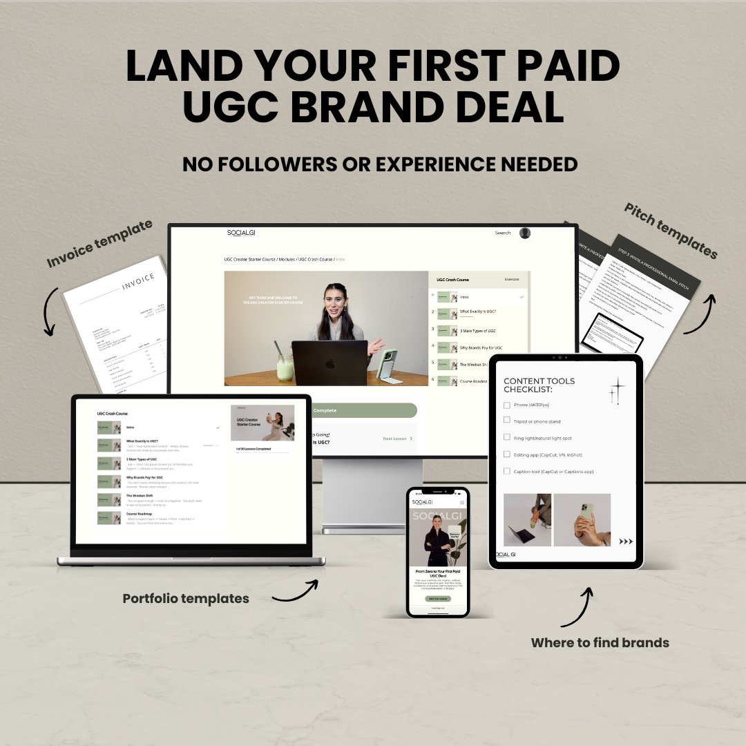 giiicestone's tweet photo. —> Get paid to create UGC
— even if you’re starting from scratch. 👇
—> https://t.co/NSisMAIZln
->📷https://t.co/u7h9Yncra3
->📷https://t.co/802Twz9Itm
#UGCCreator #ContentCreator #BrandDeals #UGCWork #CreatorEconomy #UGCCreator #ContentCreator #CreatorTools #PortfolioForCreators #CreatorsKit #BrandDeals #UGC