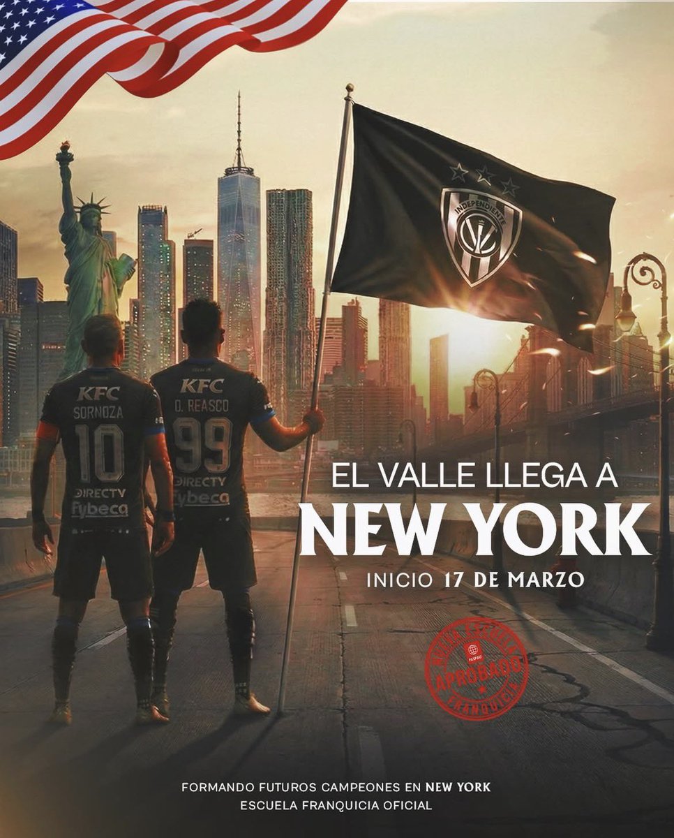 Independiente del Valle amplía sus escuelas y hoy llega a New York