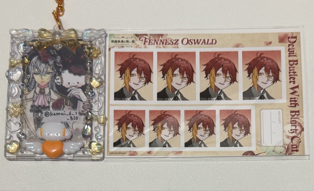 交換】悪魔執事と黒い猫 あくねこ 4th Anniversary 缶バッジ クリア