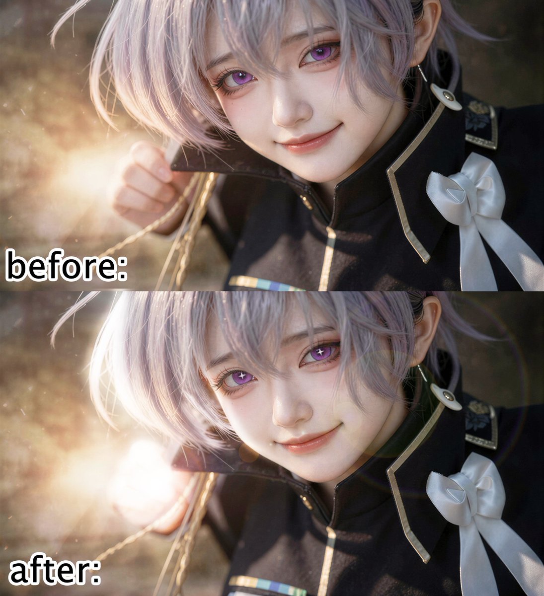 Abyssophia's tweet photo. I'm back in touch with my photo &amp; film editor side.
So hit me up for any kind of media post-processing:
Photos (inc. batch editing 100s or more in one go)
Images (inc. kit-bashing)
Video editing (inc. basic VFX)
Low-Res / Old Photo Restorations

#Liliweiss #Nikke #CommissionsOpen https://t.co/KAWuWVPn6n