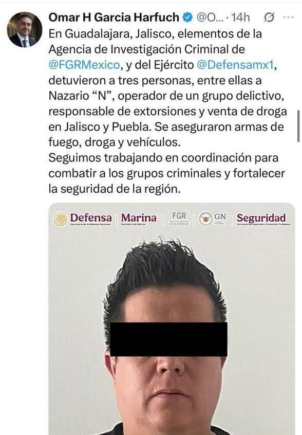 ARMENTA NIEGA QUE EL CJNG FUESE EL RESPONSABLE DE LOS ATAQUES EN PUEBLA. 

Pues como va a decir que fue el Cartel Jalisco si el los protege y hasta parece ser que este Gobernador está en su nómina pues ha dejado que hagan y deshagan en Puebla. 

Puebla ya esta peor que SINALOA
