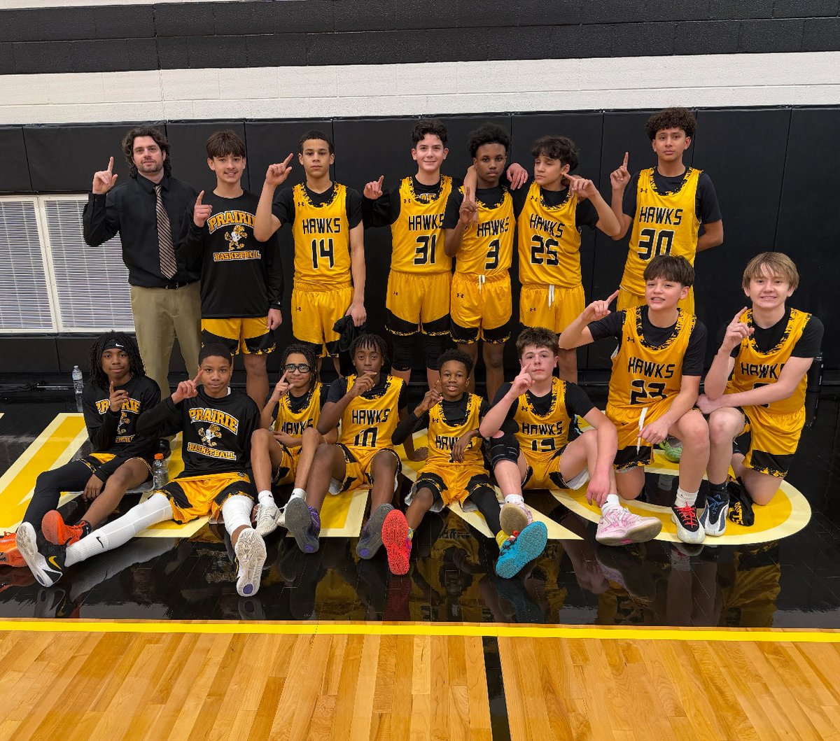 Congratulations to the 7th grade PJH Hawks on taking first place in conference! They went 13-0 in dominating style all season long!