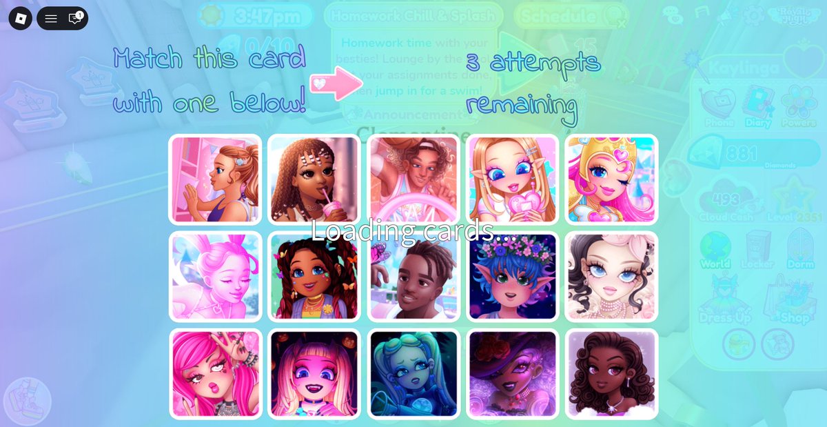 LOAD THE CARDS ALREADY IT'S BEEN 5 MINUTES