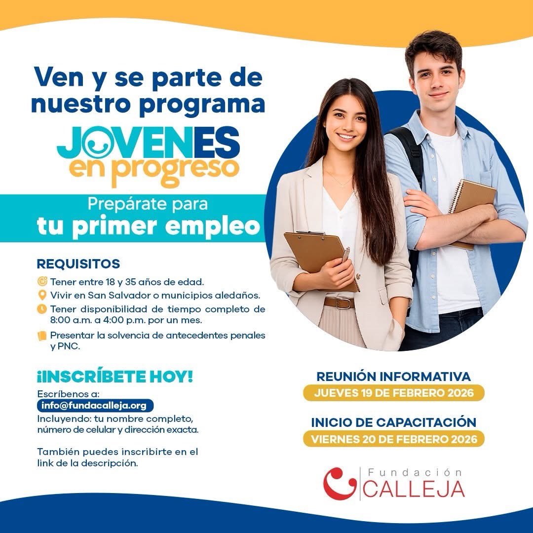 Creer en ti también es buscar oportunidades. ✨
En Jóvenes en Progreso acompañamos a jóvenes que quieren prepararse, crecer y avanzar hacia un mejor futuro.

 Súmate al programa y da el siguiente paso.
🔗 Inscripción aquí:
 docs.google.com/forms/d/e/1FAI…