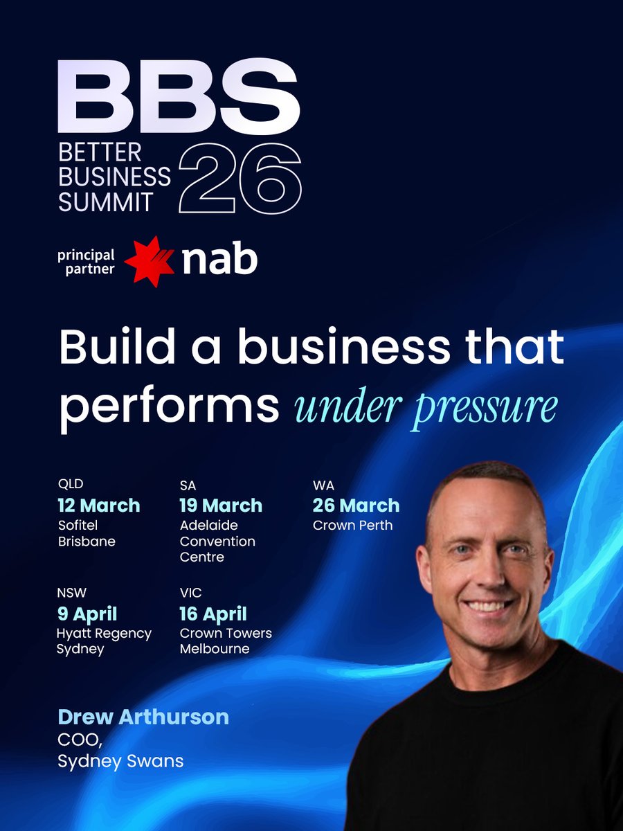 TheAdviserAU's tweet image. Drew Arthurson has spent his career building high-performance environments where results matter and margins are tight.
Gain the strategies driving high-performance brokerages. Book your seat to the #BetterBusinessSummit!
bit.ly/3ZbEdt8

#brokers #lenders #mortgagebroking