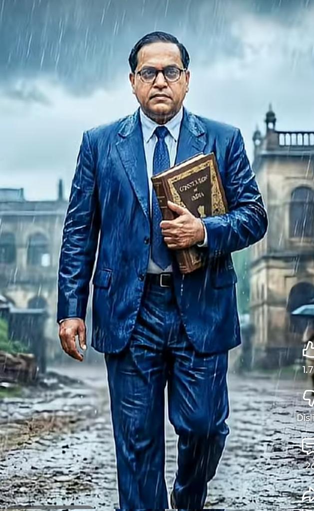 डॉ. भीमराव अंबेडकर सिर्फ एक नाम नहीं, एक विचार है।
वो विचार जो बराबरी सिखाता है,
वो आवाज़ जो अन्याय के खिलाफ खड़ी होती है,
वो कलम जिसने देश को संविधान दिया।
जिन्होंने शोषितों को हक दिलाया,
जिन्होंने शिक्षा को हथियार बनाया,
जिन्होंने कहा — “शिक्षित बनो, संगठित रहो, संघर्ष करो।”