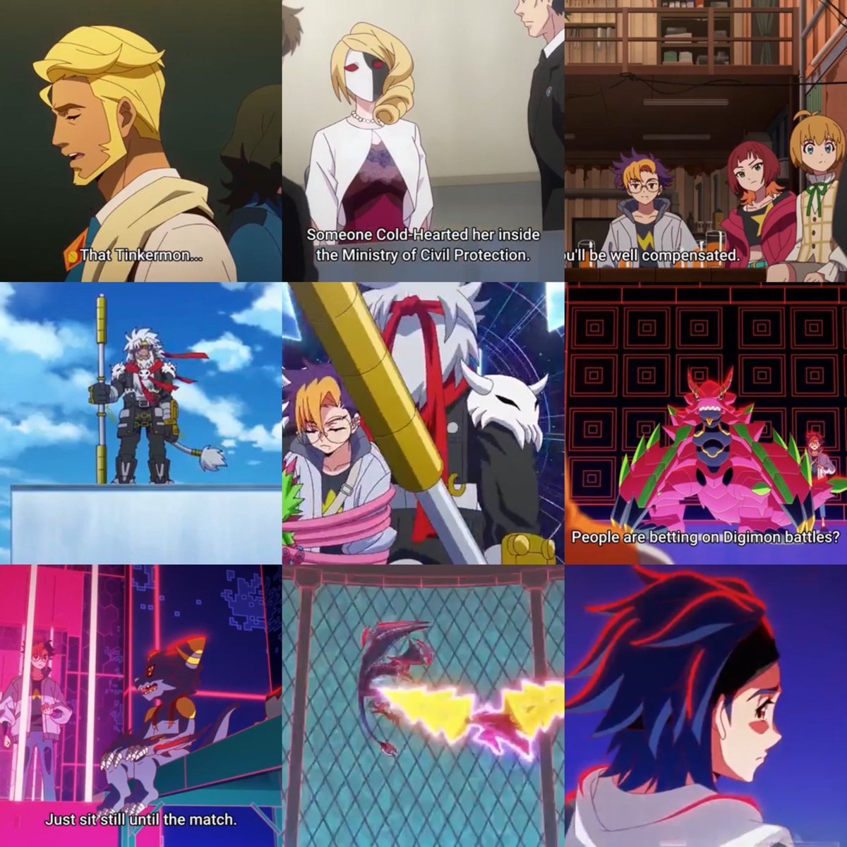 SilverHawk05's tweet photo. Just got through watching #DigimonBeatBreak episode 20 "Proof of Genius. My review of this episode is that Kyo knows that Klay is up to no good running a illegal digimon business by betting. So the glowing dawn chief told them that they need to find concrete evidence to get Klay caught. They lady he framed got "cold hearted" which means her e-pulse got stolen. Then Tomoro and Gekkomon saw this monkey digimon and chased after it to which they got knocked unconsciousness. They were taken to the mirror world by the ultimate monkey digimon to realize that they were taken to a digimon battlefield. Come to find out, it's an illegal digimon betting battlefield where the loser gets cold hearted. Tomoro won his first match against Greymon and his trainer got taken away to later on get cold hearted. Tomoro has figured out that he takes on Raito next and he didnt like that. There was a flashback where Raito was trying to prove to Naito that he is a genius to control Monodromon. Tomoro tried his hardest to convince Raito that this battle isn't a good idea but Raito wouldn't listen to him. He was adamant to prove to Naito that he's a genius and Monodromon wants to fulfill his wishes. Once their battle continuing, Raito is realizing how Tomoro and Armalizamon are so in sync with their emotions and it was too late after that.  Azhdarmon was blasted to electric wall and lost, Raito looked back and looked really upset 😢😢 #BeatBreak