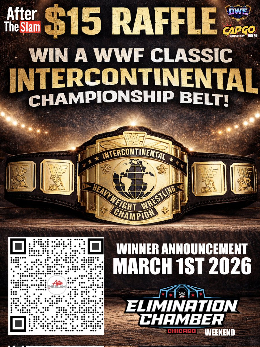 FinalbossbbyCFO's tweet photo. This is the last week to enter! Contest ends 3/1/26!
DONT MISS OUT!
#wweraw
#RawonNetfix
#wrestling #wwe
#EliminationChamber
See details below: https://t.co/knUzYSspkT