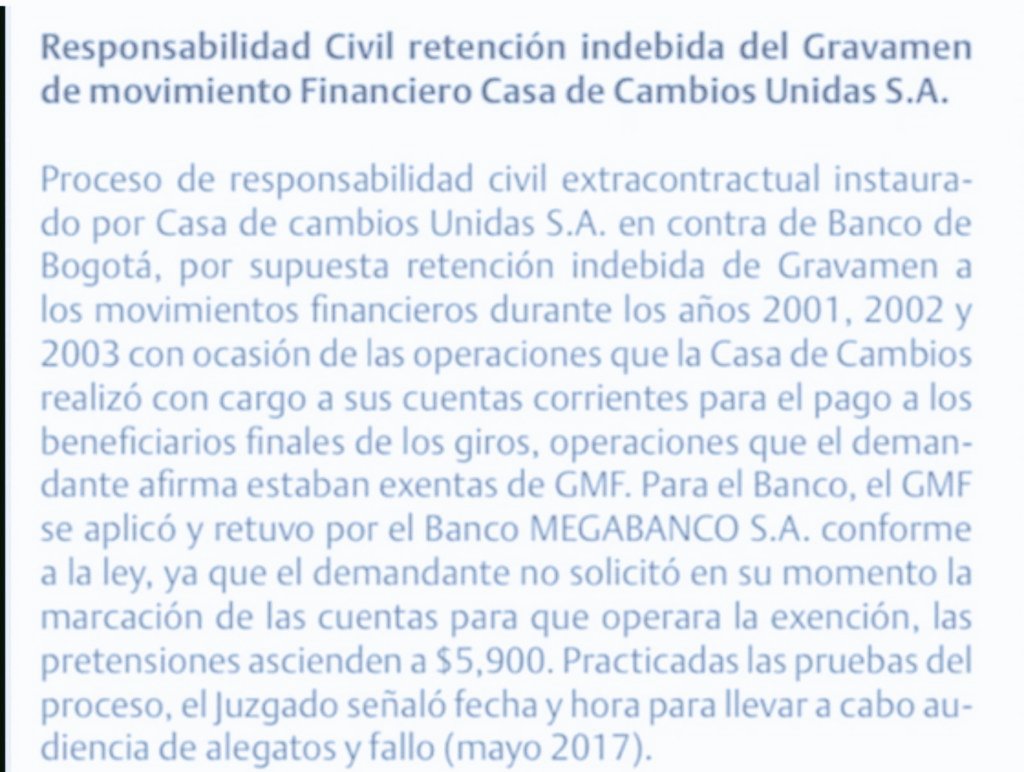 1-2-3)Salvamento de voto,el falló final fue a favor de la teoría de la CUENTA MARCADA 
4 <a href="/KPMG/">KPMG</a>.para SALVAR responsabilidad civil del <a href="/BancodeBogota/">Banco de Bogotá</a> impuso una teoría en contravia de la DETERMINACIÓN TRIBUTARIA <a href="/DIANColombia/">DIANColombia</a>,oficio 63149 /27 julio-2006,publicada en diario oficial