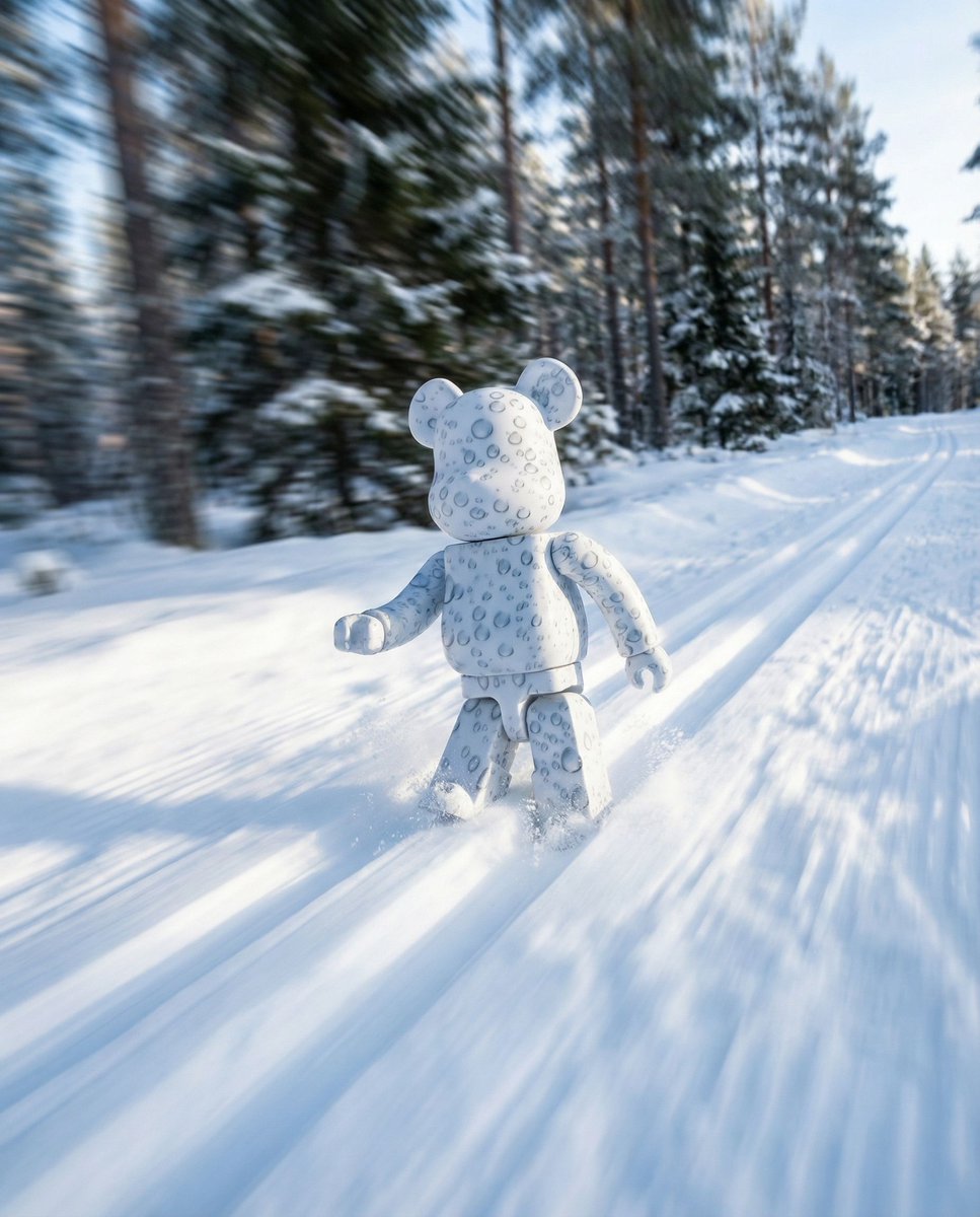 Today's BE@RBRICK】 おはようございます！本日は #クロスカントリーの