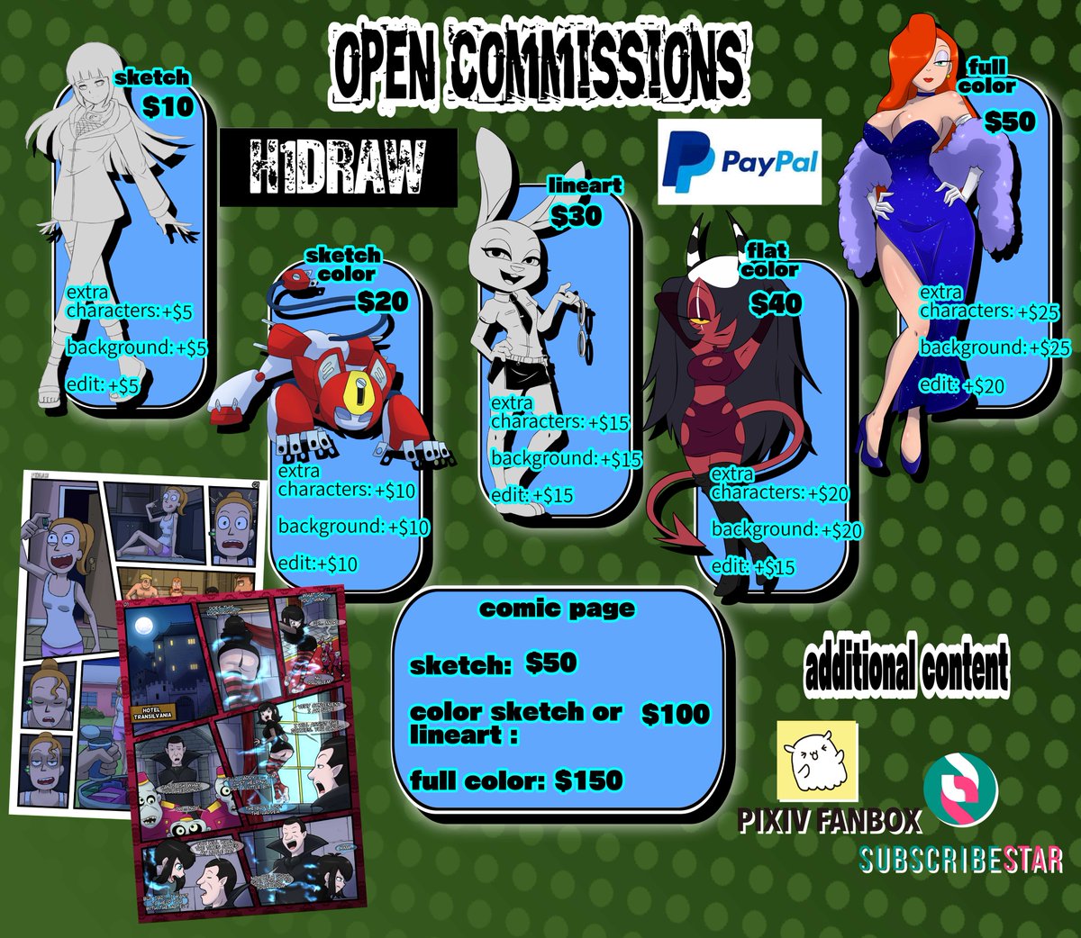 ✨ Price Update ✨

My new commission price list will take effect starting March 10, 2026.

This adjustment allows me to continue improving the quality and time dedicated to each piece 💛
Thank you sincerely for your continued support and trust.