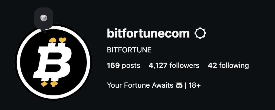 Bitfortune Streamer Are you following our instagram?