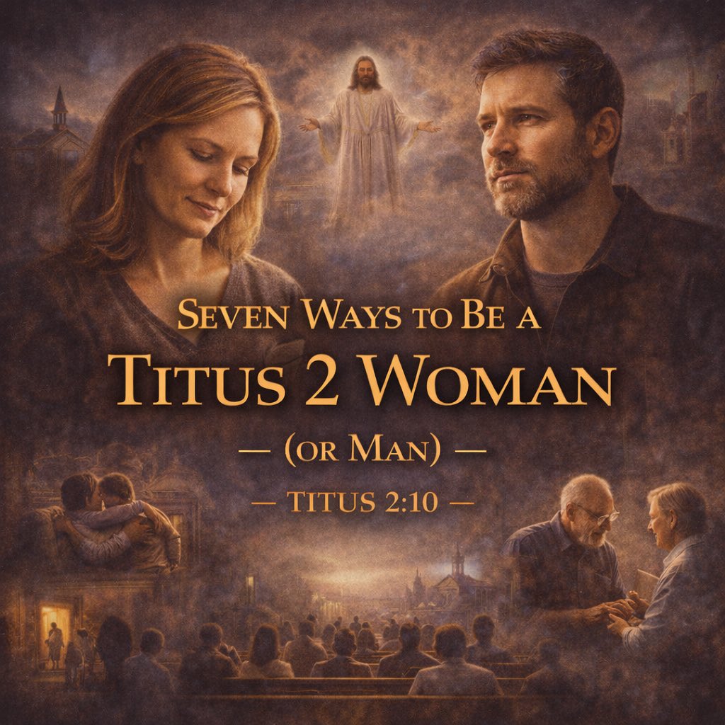 TNTJohn1717's tweet image. Seven Ways to Be a Titus 2 Woman (or Man)

Main Text: “That they may adorn the doctrine of God our Saviour in all things” (Titus 2:10).

INTRODUCTION

Titus chapter two is one of those passages that makes a modern church service sweat. It is too plain, too practical, too direct,