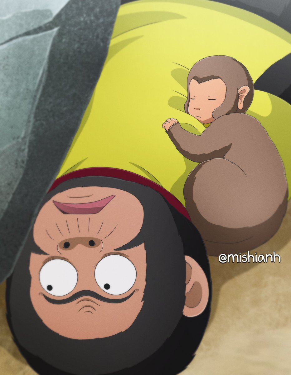 Jugem and his best friend 🐒
#gintama