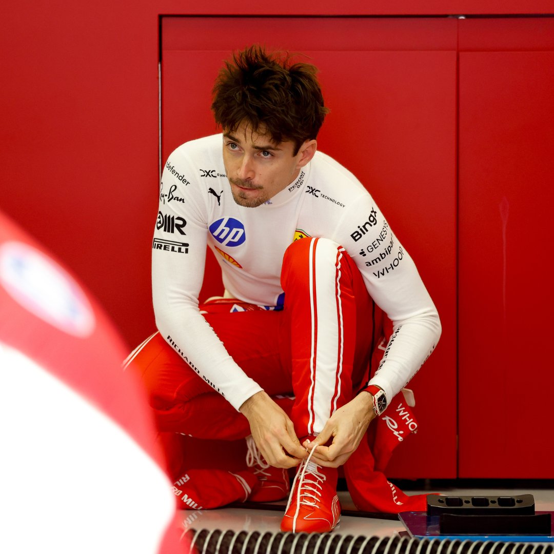 BingXOfficial's tweet photo. Pre-season testing in Bahrain? Just a teaser of what's coming.

Shaped by legacy. Powered by innovation @Charles_Leclerc 🤝

#DriveBeyond #BingXScuderiaFerrari