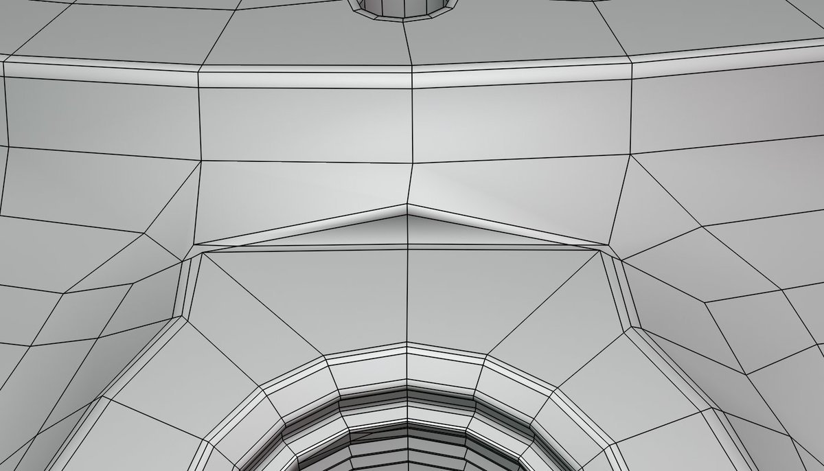 Sometimes even irregular pentagons can be useful!

(and yes, I tested a tri in the corners too. This was the best result)