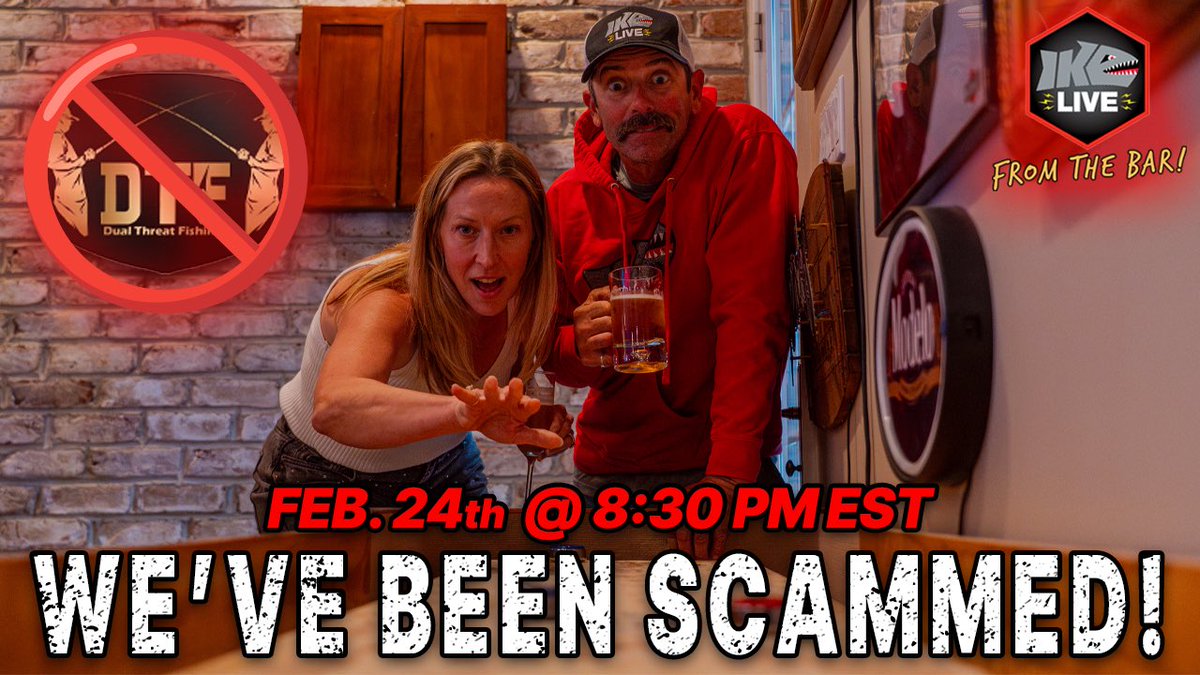 Folks at home! Brand new <a href="/ikeliveshow/">Ike_Live</a> coming to you tomorrow night! 8:30pm EST! We’ve got some details for you, tune in to find out! Cheers!🍻 #watchikelive <a href="/proedgefishing/">Pro Edge Fishing</a>