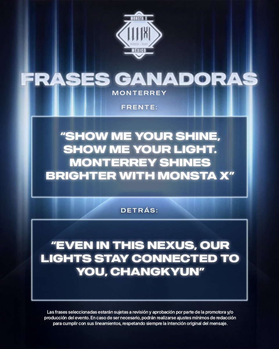 Monsta X Monbebe-Wenee México tweet media
