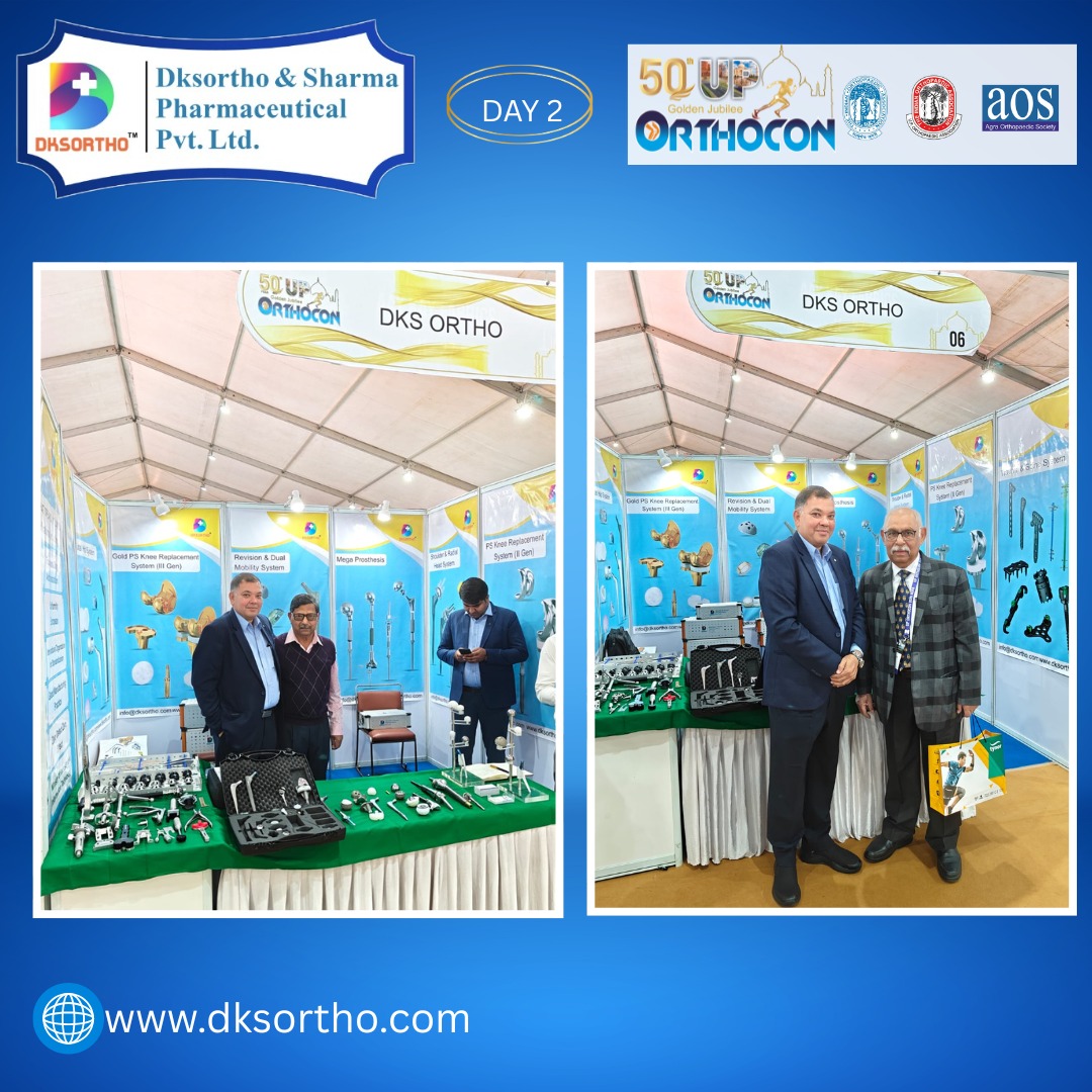 dksspcpl's tweet photo. DKSORTHO sincerely thanks all Orthopedic Surgeons, Hospital Teams &amp; Channel Partners for the outstanding success of UPCON Agra (20–22 Feb 2026).

The strong response to our Hip, Knee (Primary &amp; Revision), Trauma, Spine &amp; Mega Prosthesis portfolio reflects our shared commitment . https://t.co/Gse8s4K2OT
