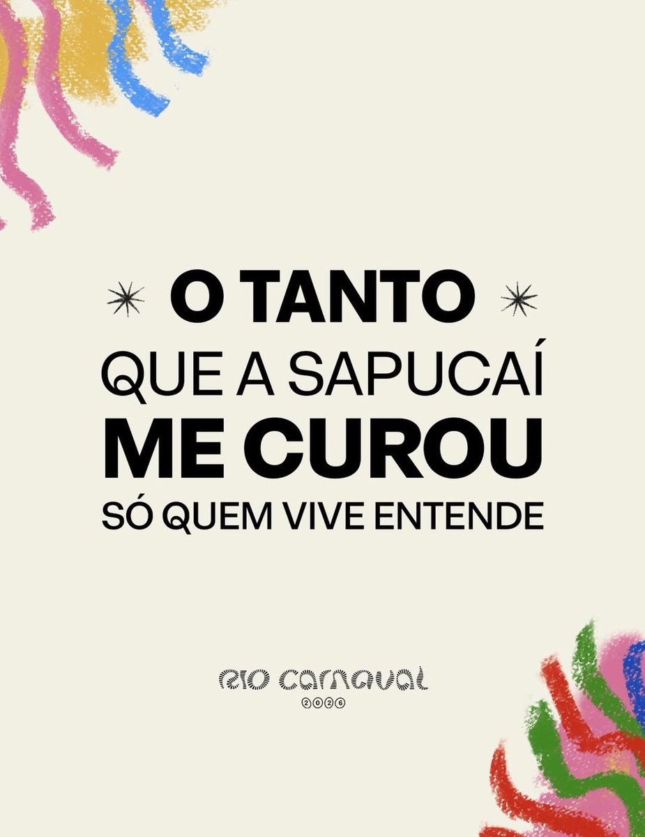 RioCarnaval's tweet photo. Só quem vive entende, né? Se a Sapucaí também te curou, explique aqui o motivo! https://t.co/W4toGsUJ3V