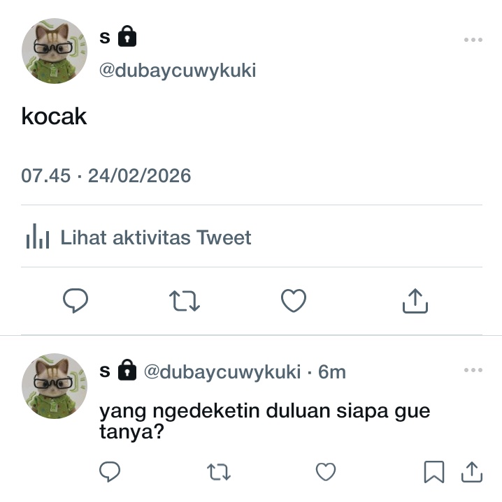 rowttenapple's tweet photo. han taesan two tweets au

confusing https://t.co/vO8PEJoYOk