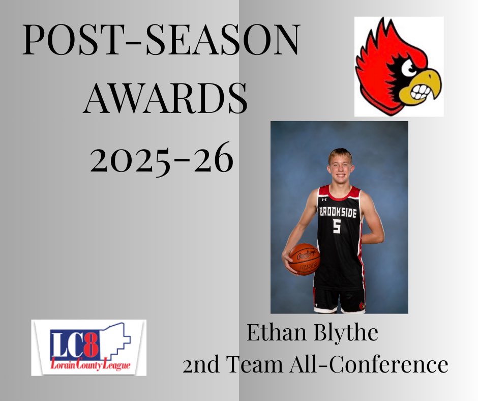 Congratulations to Ethan Blythe for his Post-Season Awards from the Lorain County League and the Lorain County Coaches Association.